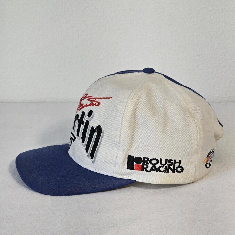 VINTAGE AJD MARK MARTIN #6 VALVOLINE ROUSH RACING CAR NASCAR SIGNATURE HAT - Picture 2 of 7